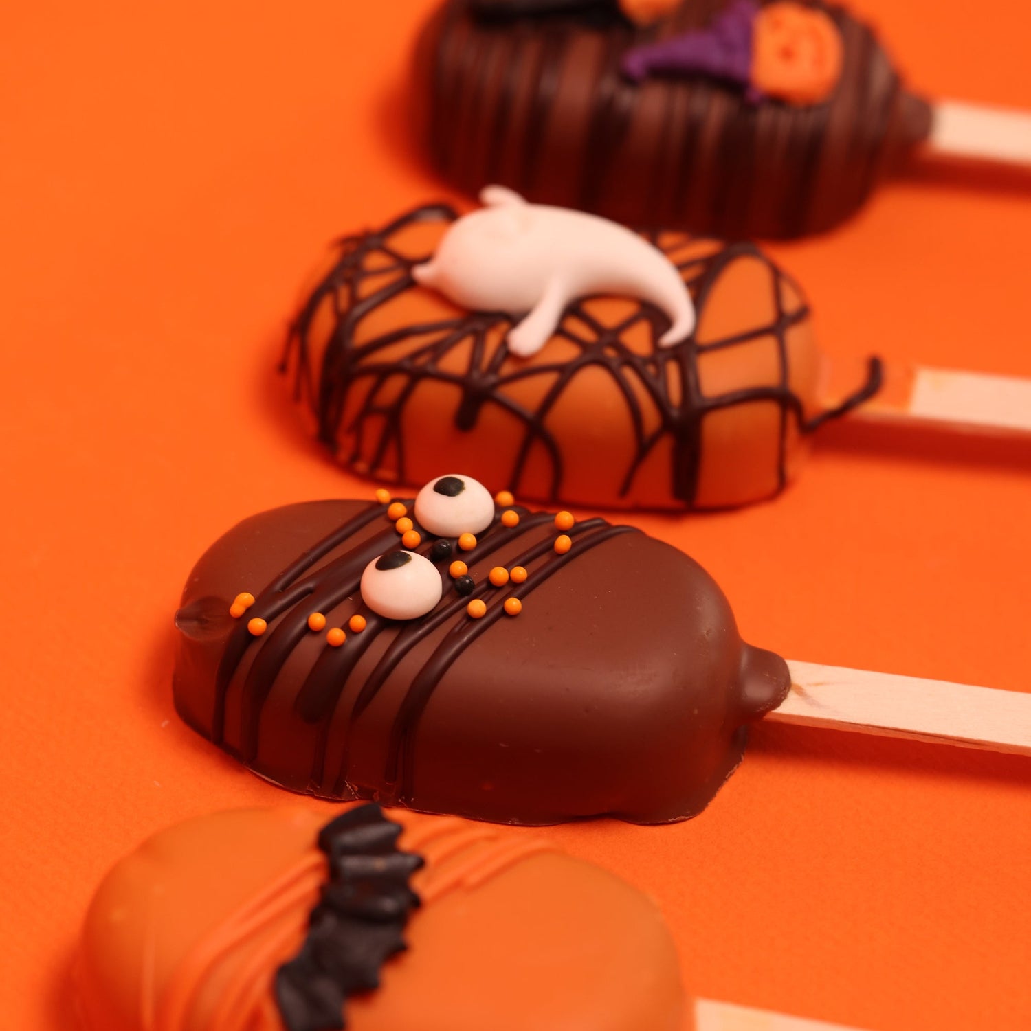 Spooky Brownie Popsicle