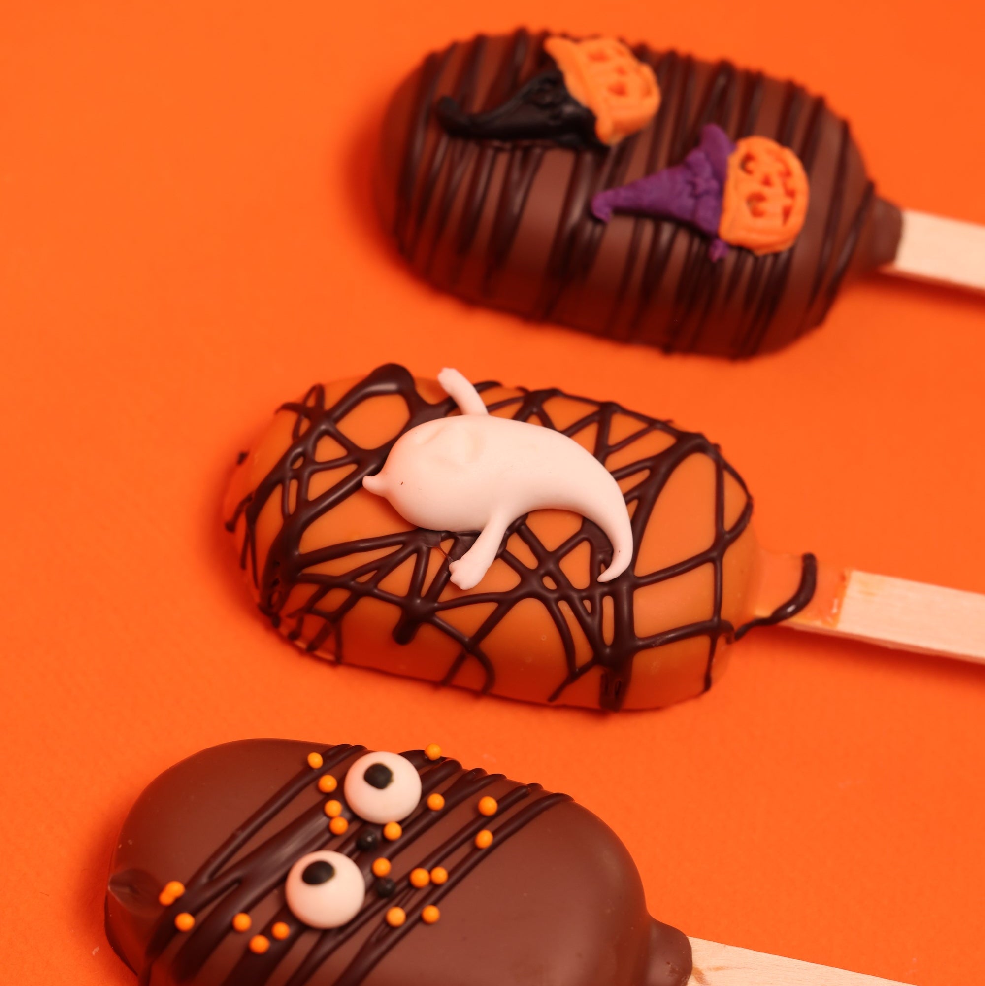 Spooky Brownie Popsicle