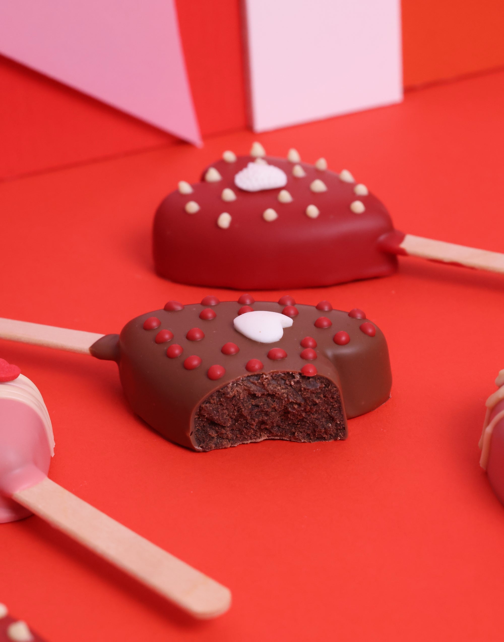 Brownie Heart Popcake