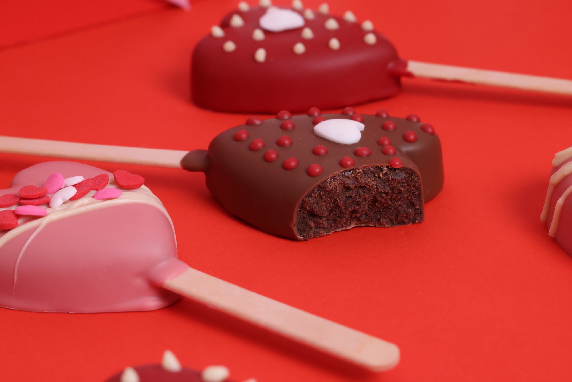 Brownie Heart Popcake