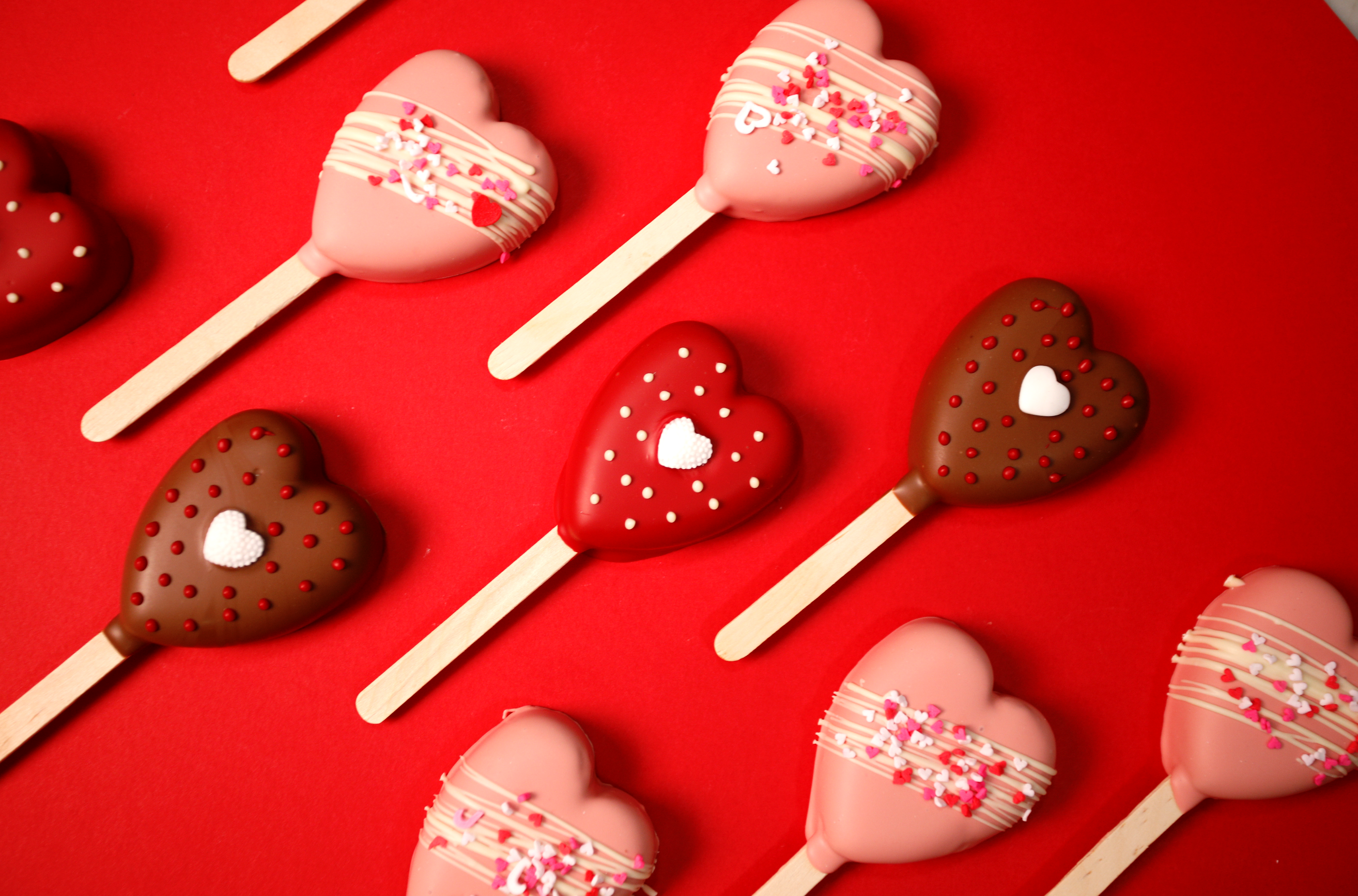 Brownie Heart Popcake
