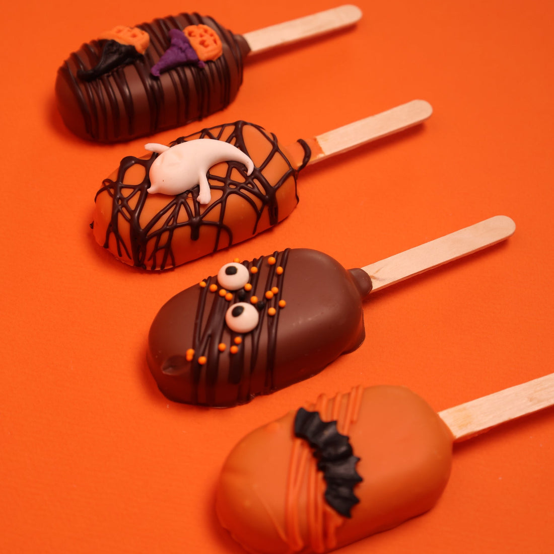Spooky Brownie Popsicle