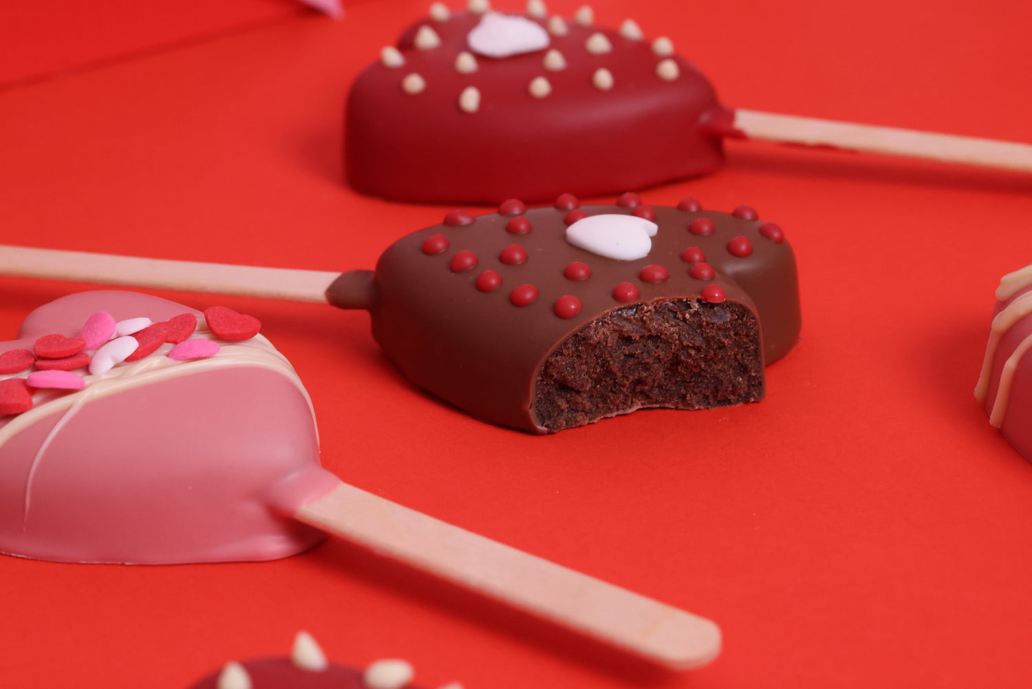 Brownie Heart Popcake