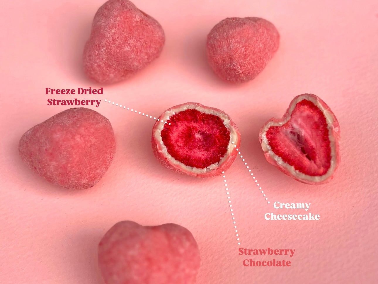 Freeze Dried Strawberry Cheesecake