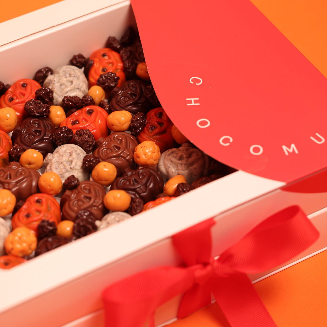Halloween chocolate pumpkin box
