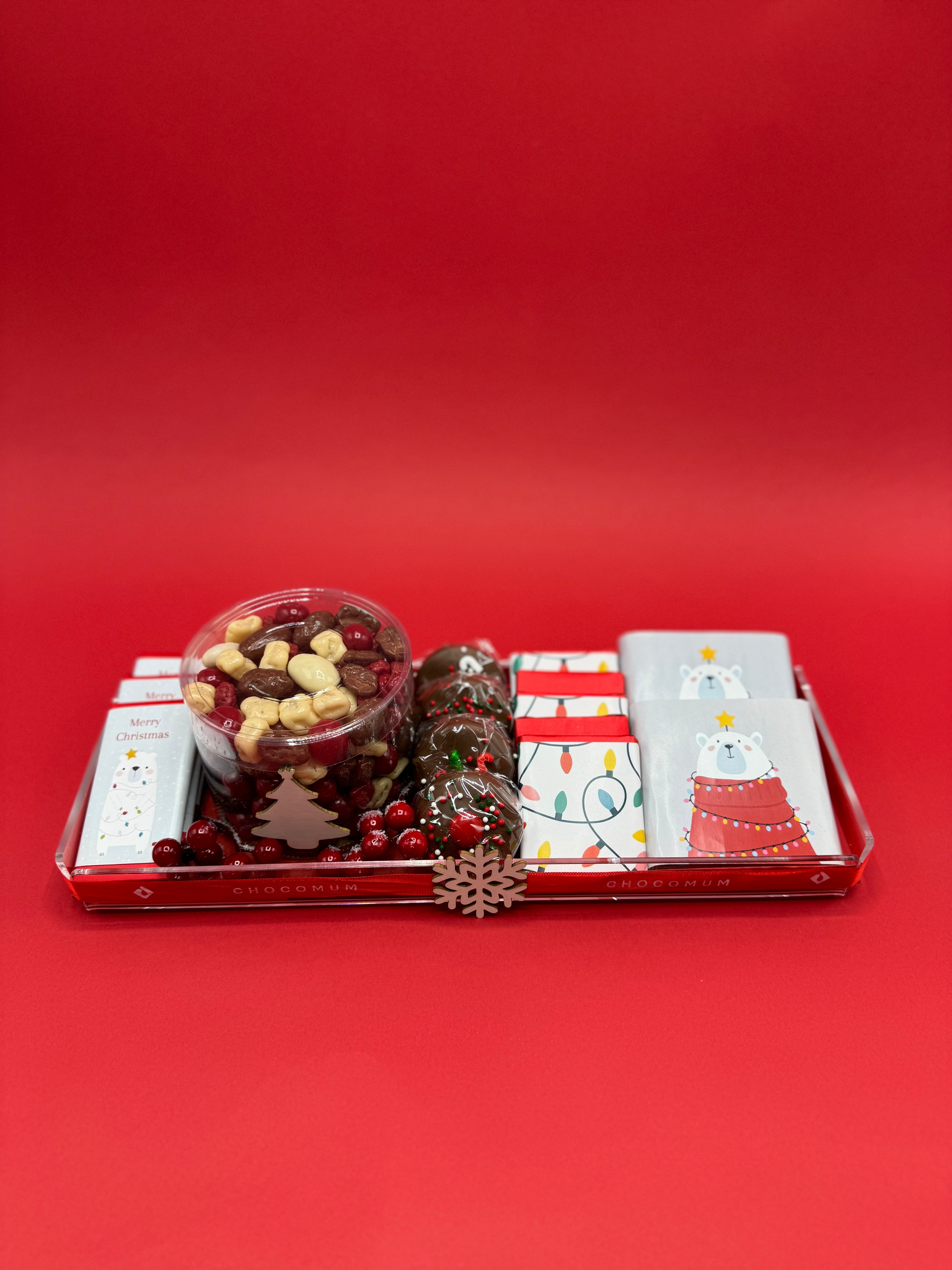 Rectangular Wrapped Christmas Tray