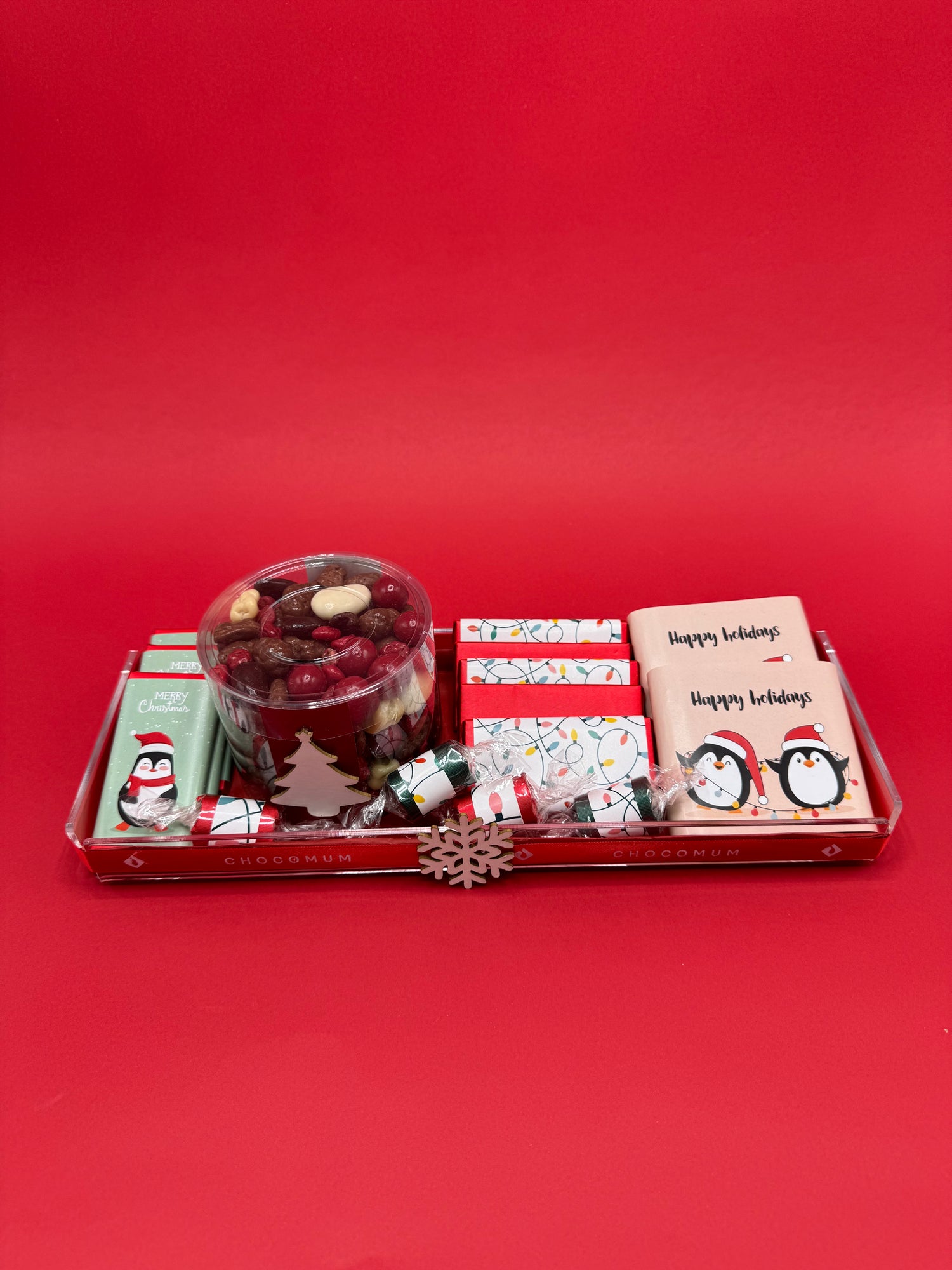 Rectangular Wrapped Christmas Tray