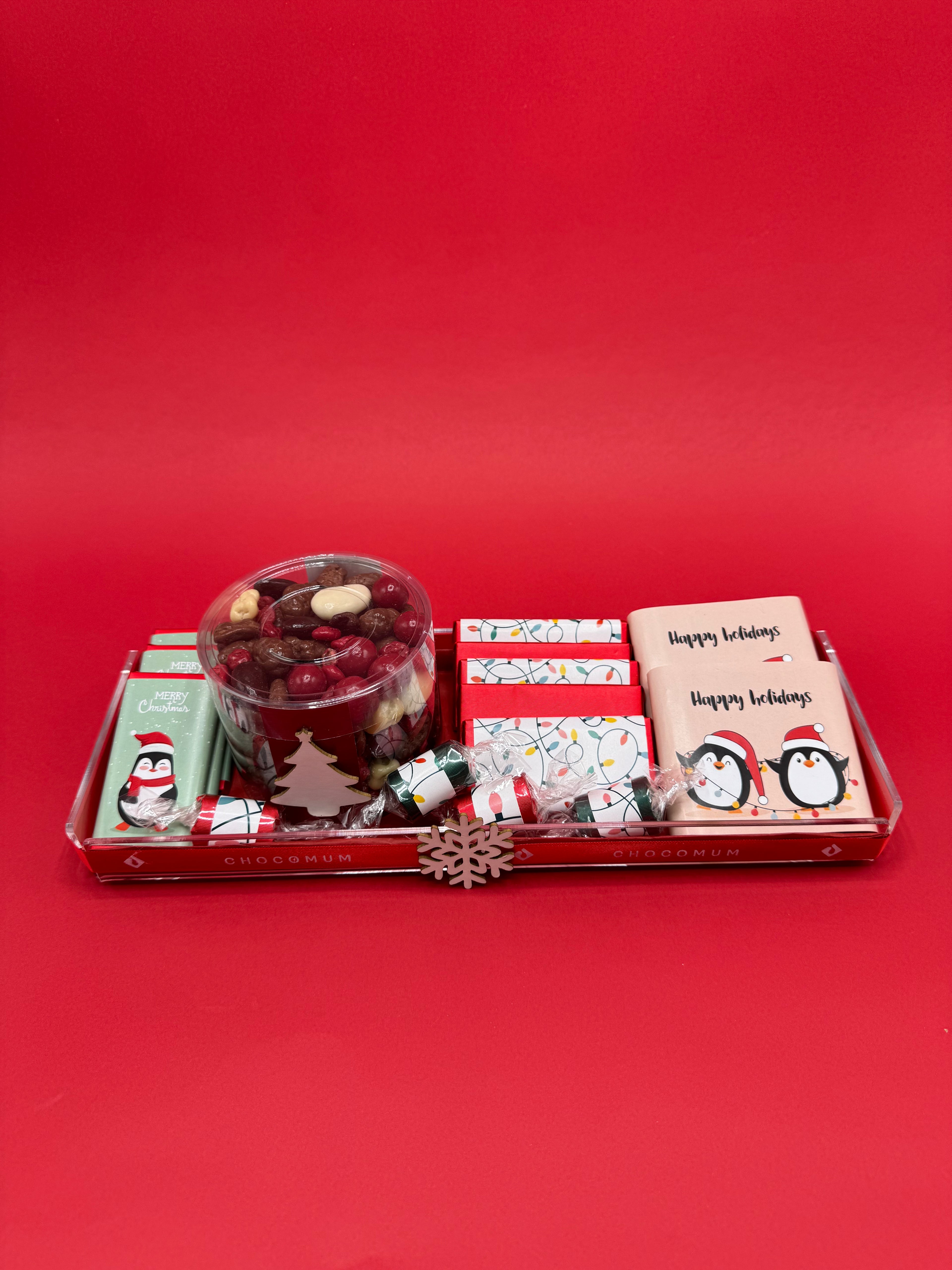 Rectangular Wrapped Christmas Tray