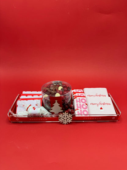 Rectangular Wrapped Christmas Tray