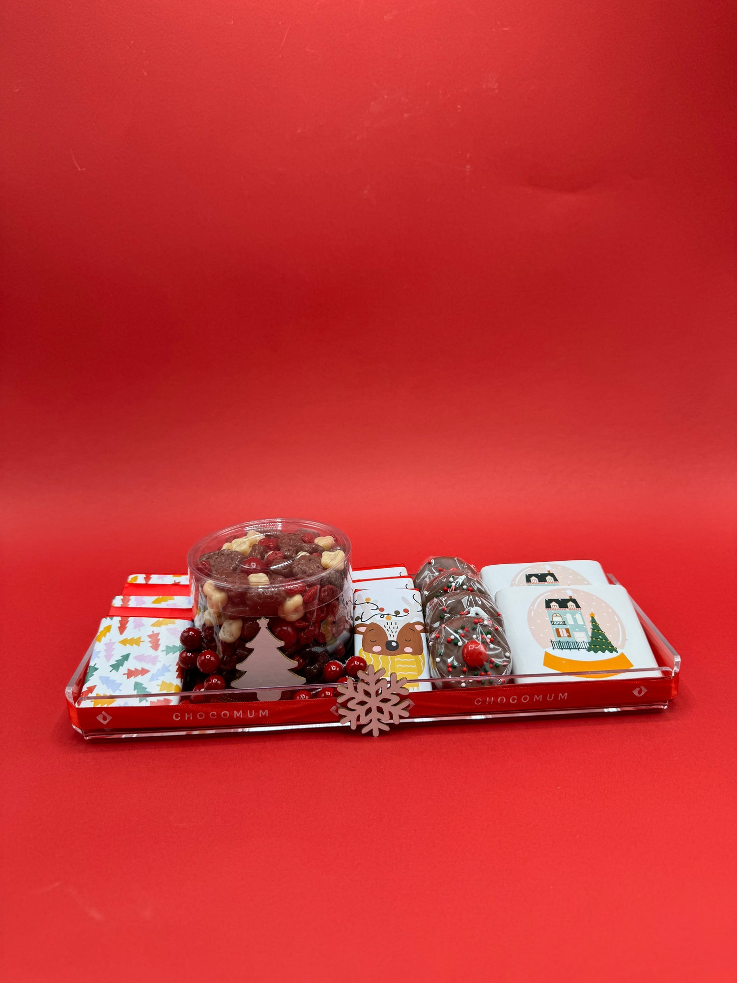 Rectangular Wrapped Christmas Tray