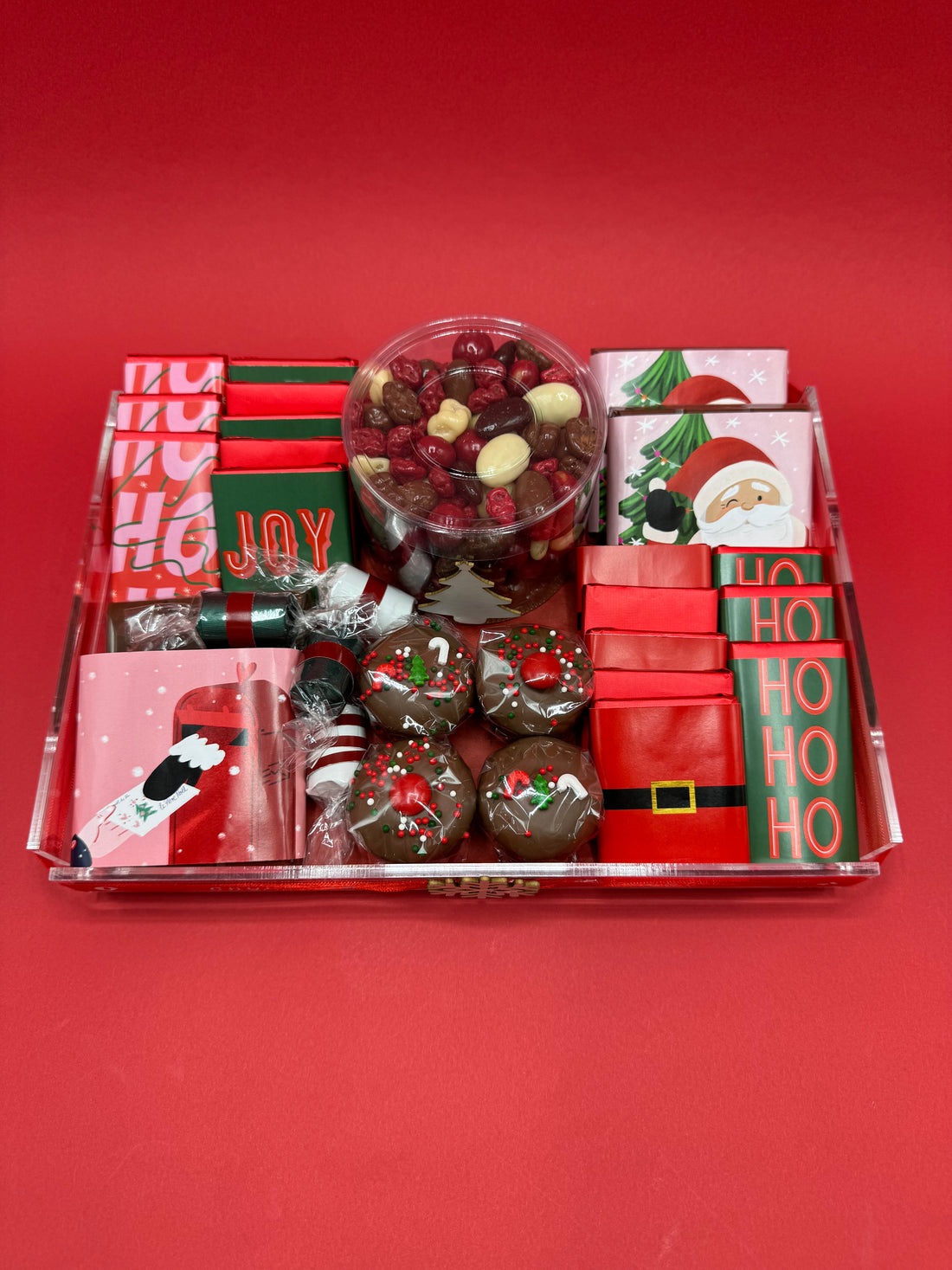 Rectangular Wrapped Christmas Tray