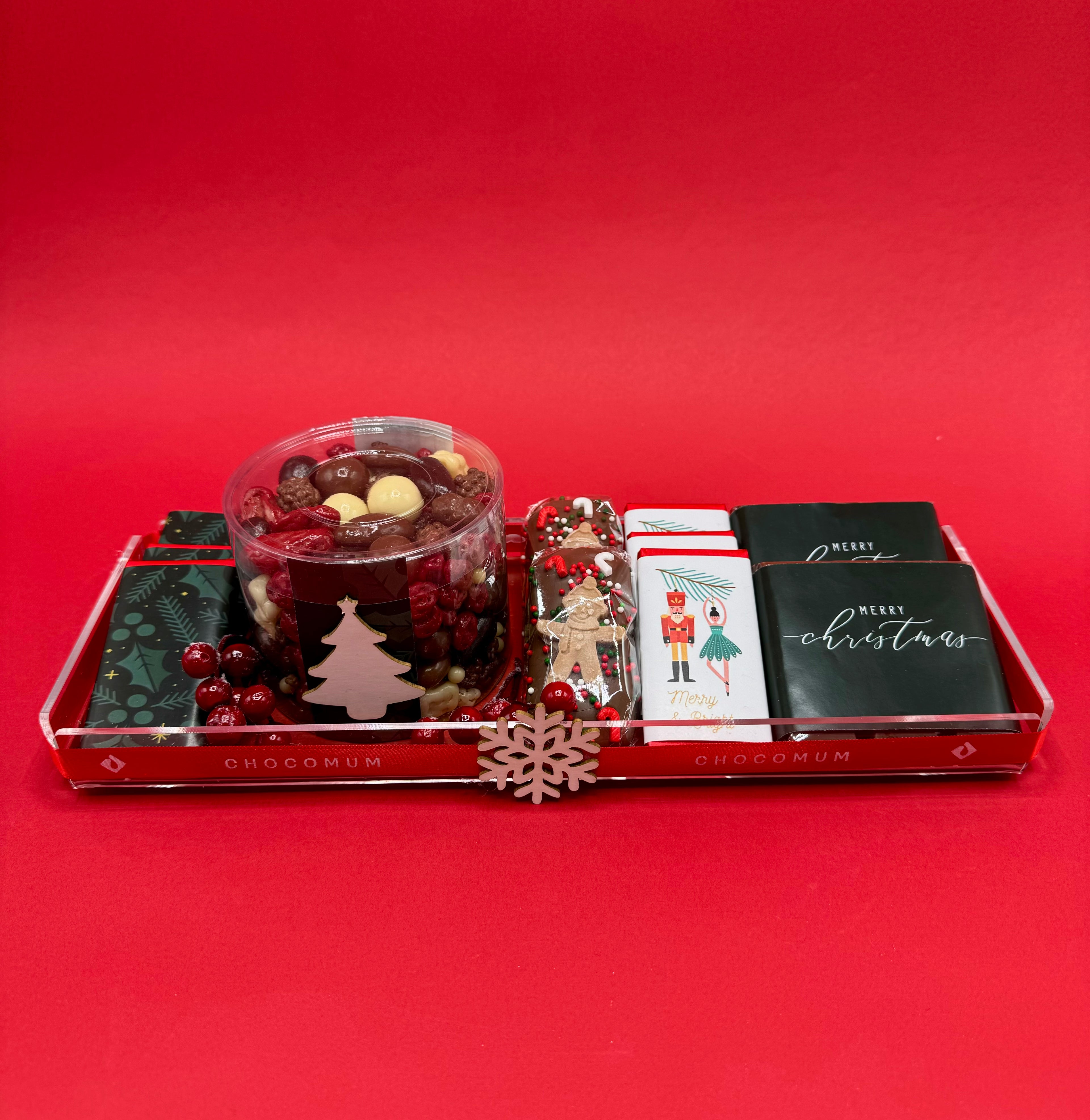 Rectangular Wrapped Christmas Tray