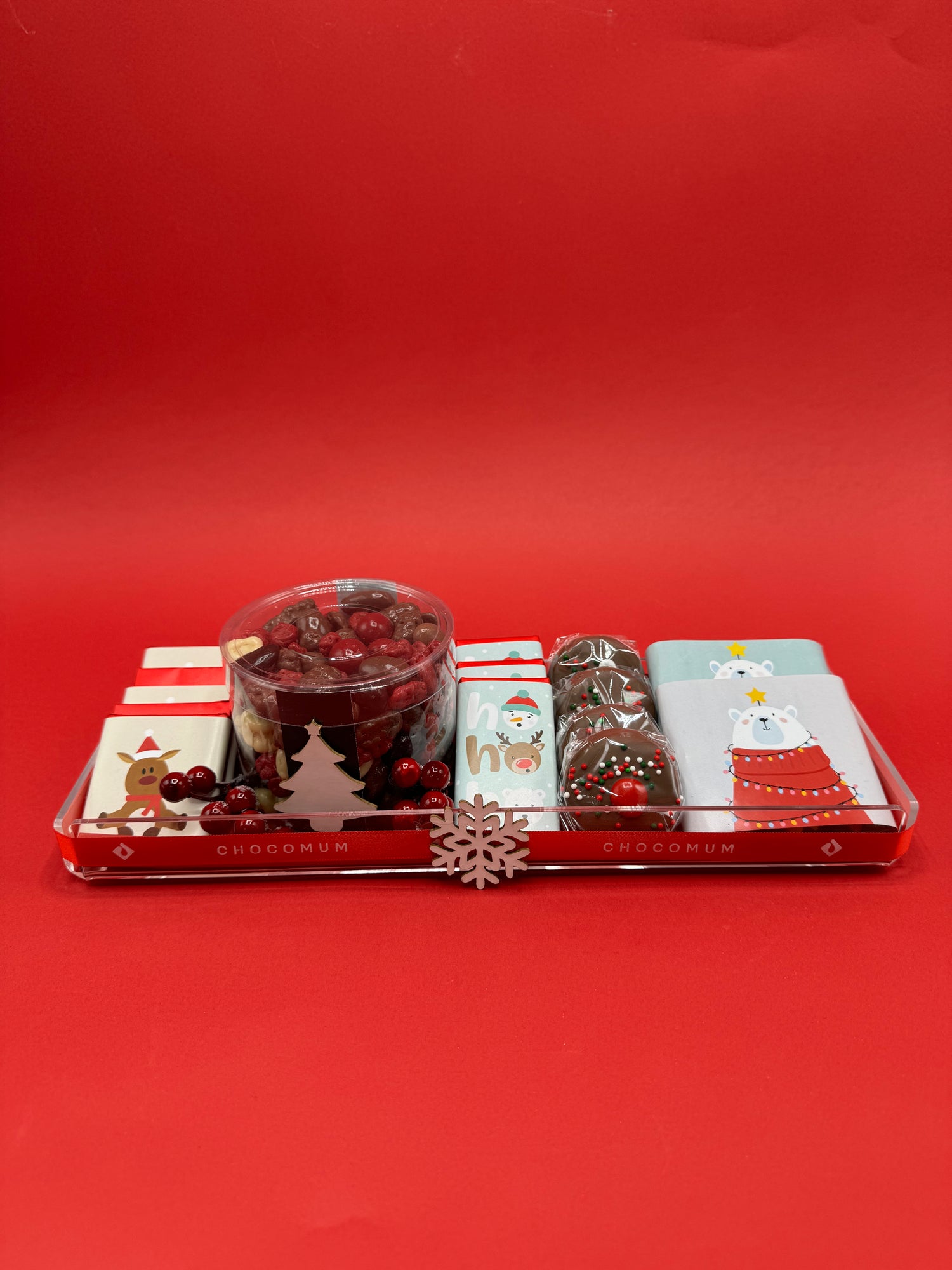 Rectangular Wrapped Christmas Tray