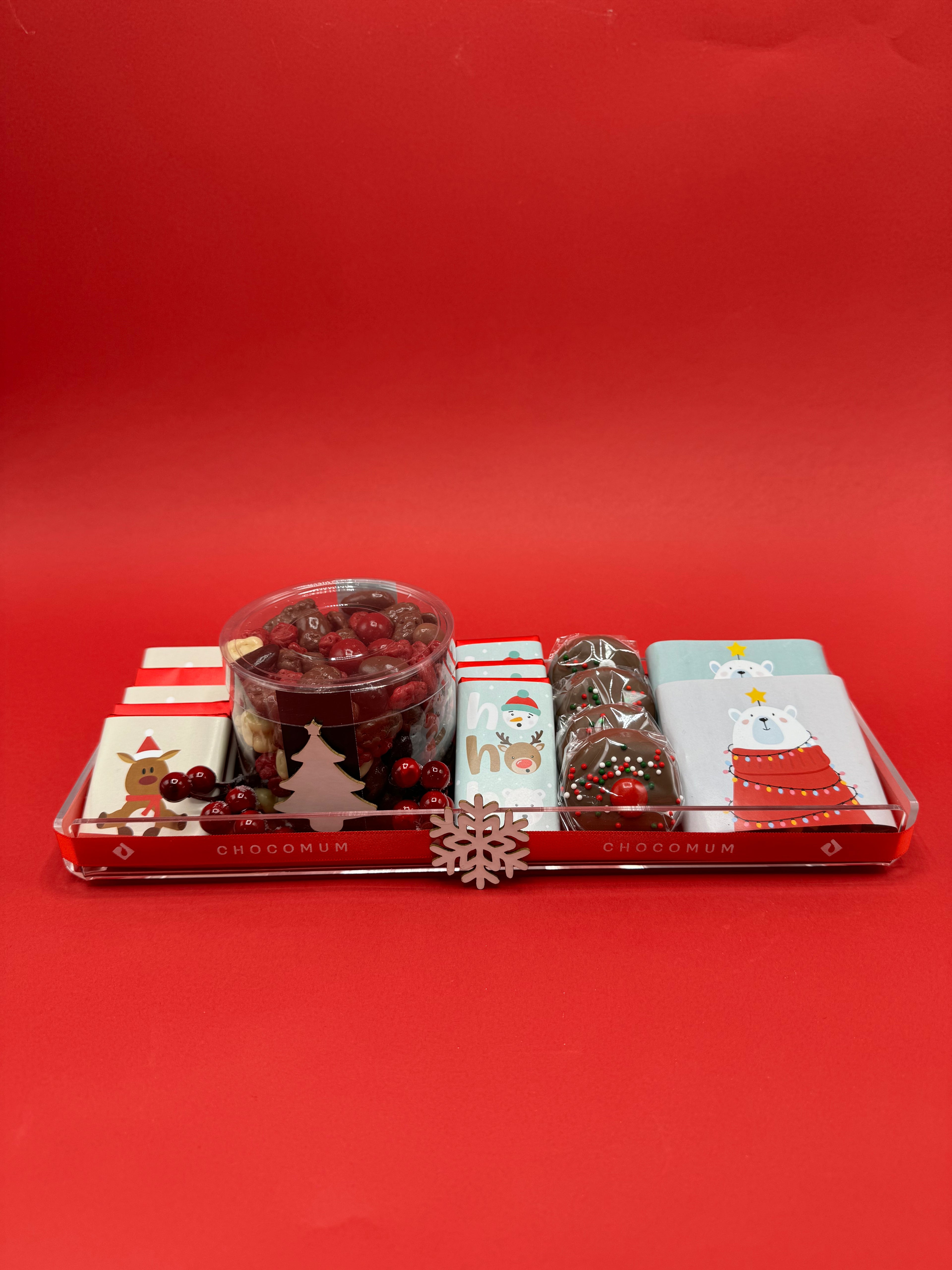 Rectangular Wrapped Christmas Tray