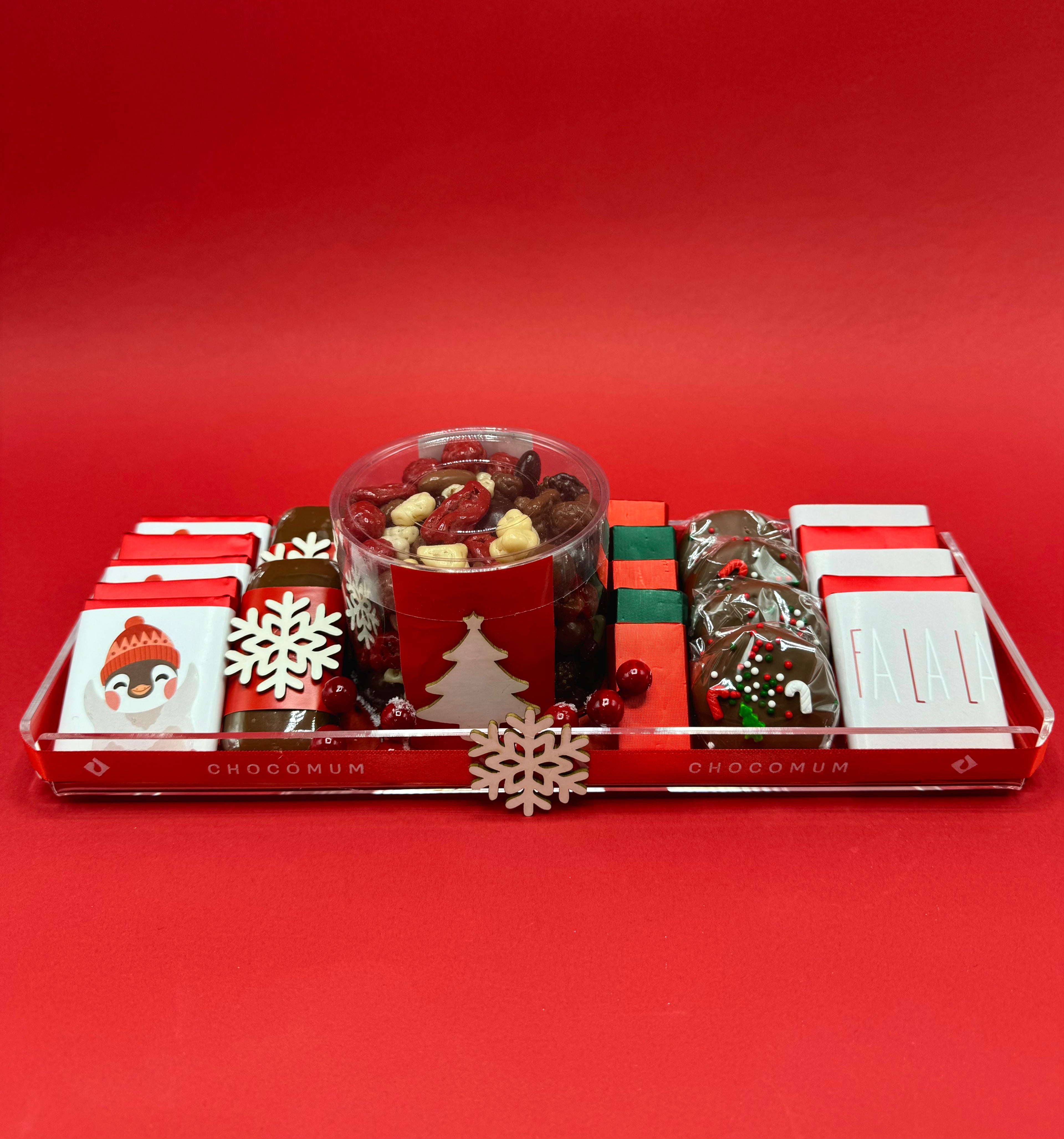 Rectangular Wrapped Christmas Tray