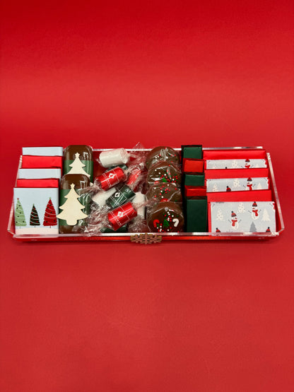 Rectangular Wrapped Christmas Tray