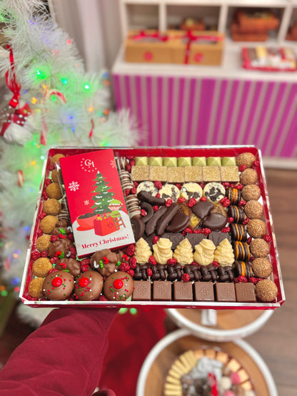 Rectangular Nude Christmas Tray