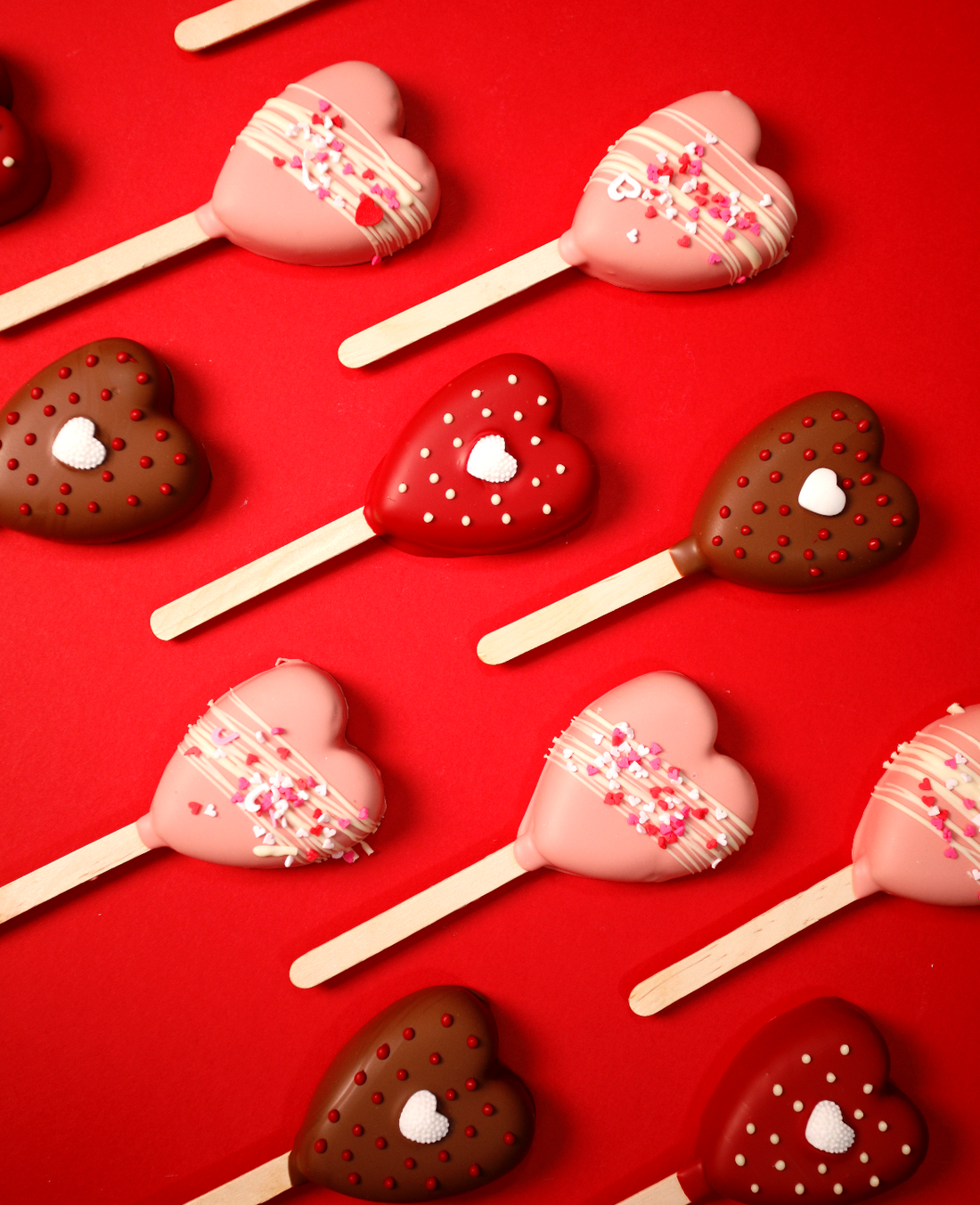 Brownie Heart Popsicle