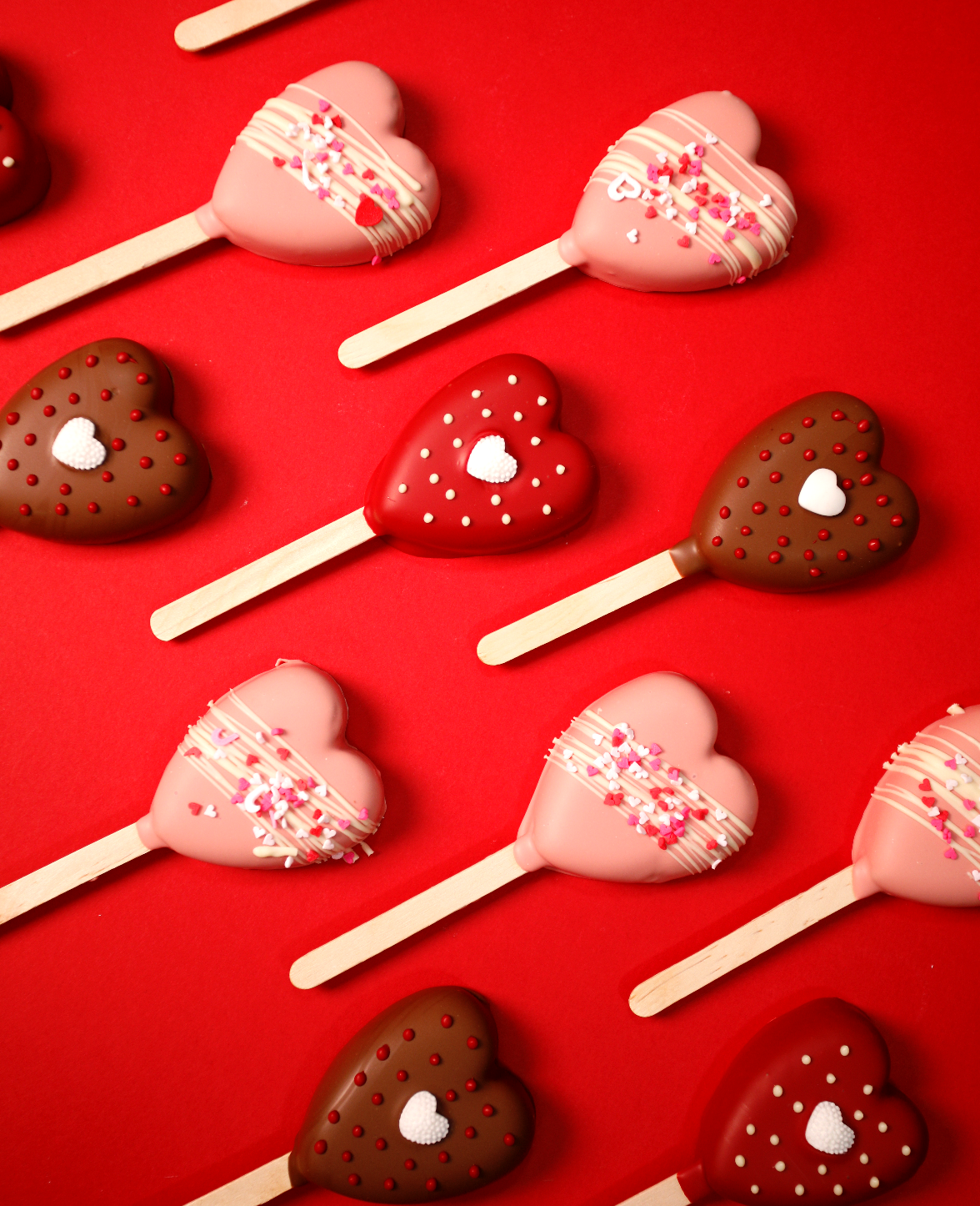 Brownie Heart Popsicle