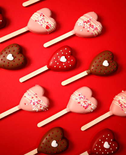 Brownie Heart Popsicle