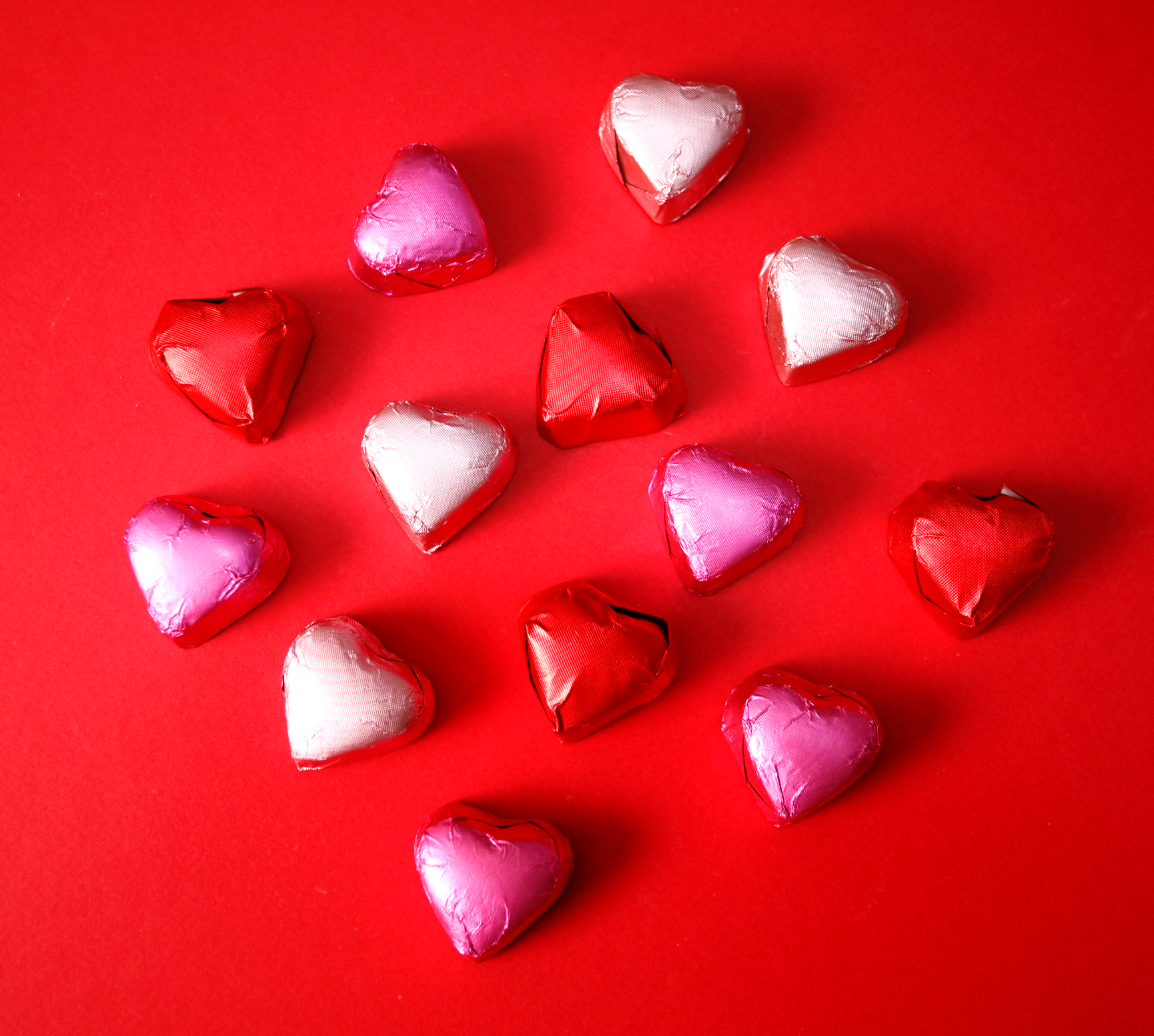 Wrapped Chocolate Hearts Box