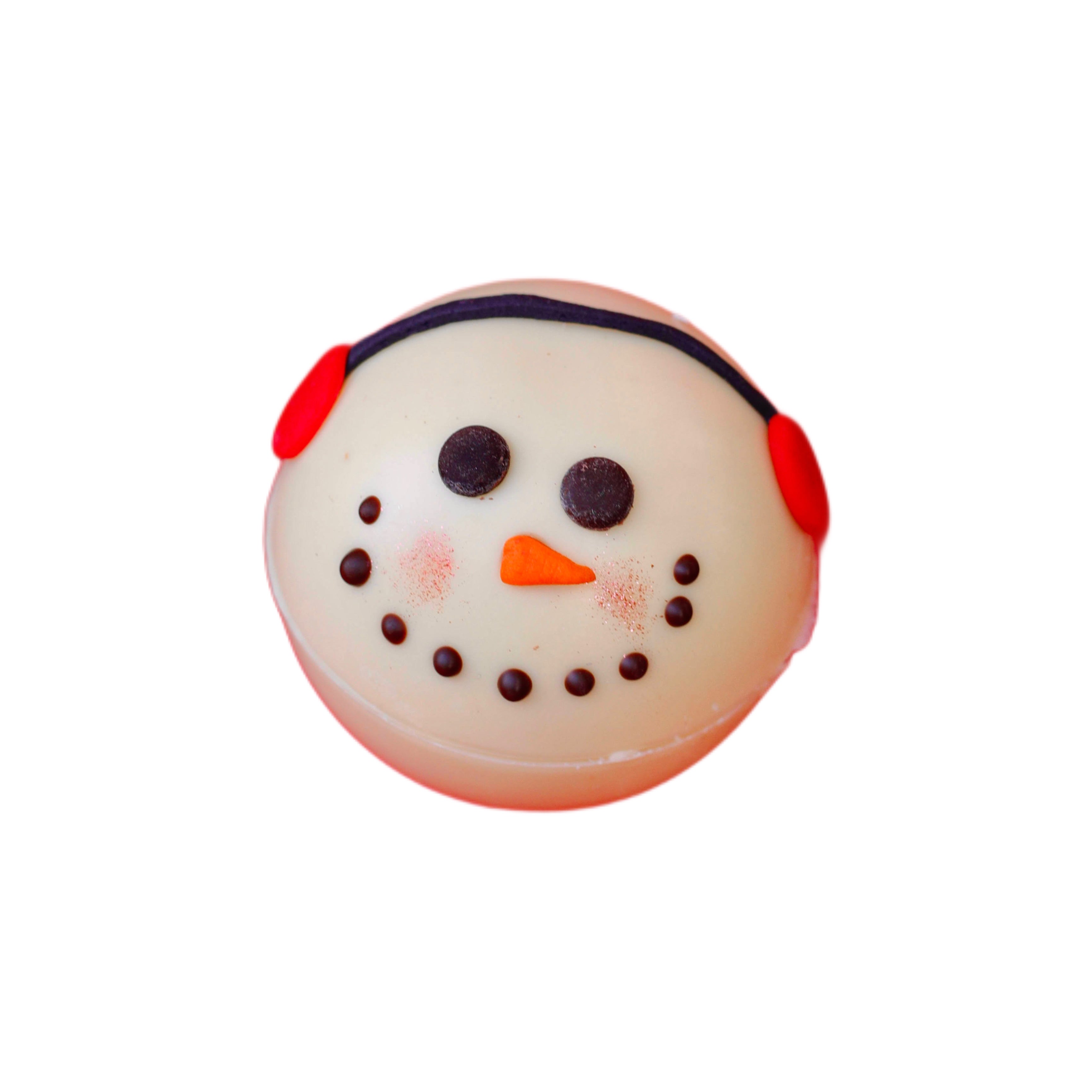 Snowman white hot chocolate bomb