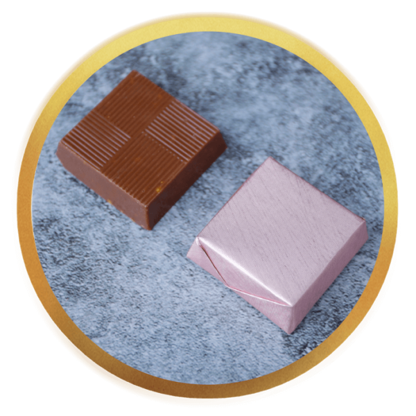 mini square chocolate