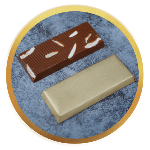 recangle almond chocolate